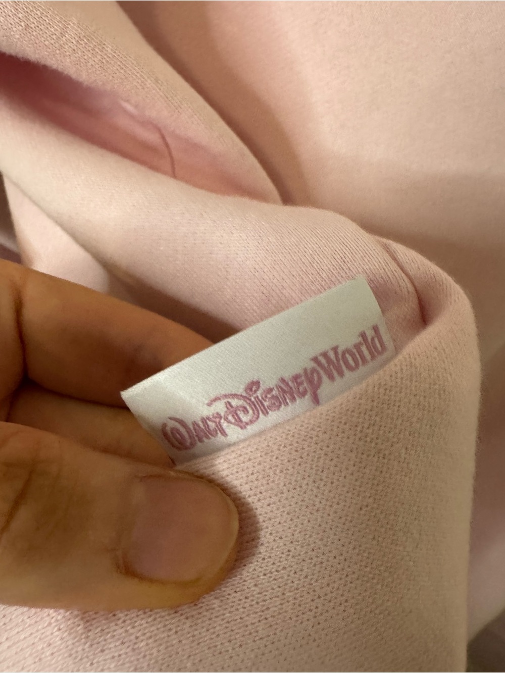 NWT Disney Parks Women Pink Fleece Sweatshirt Size Large - Picture 4 of 7